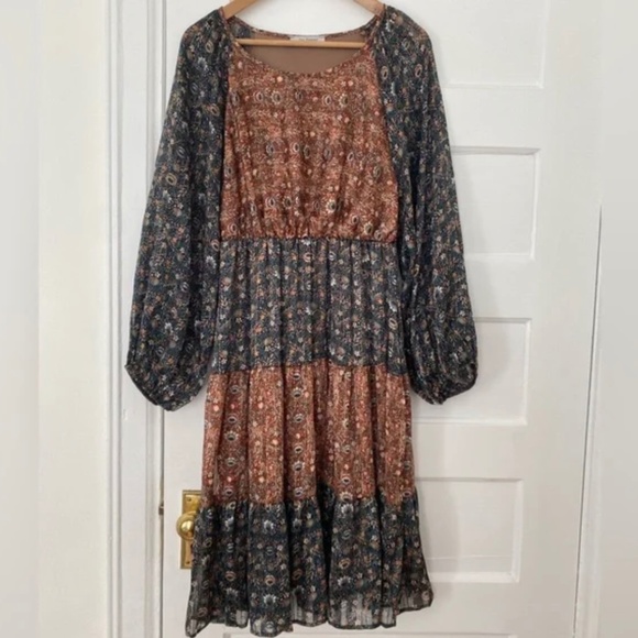 Boho floral dress flowy hippie - Picture 1 of 6